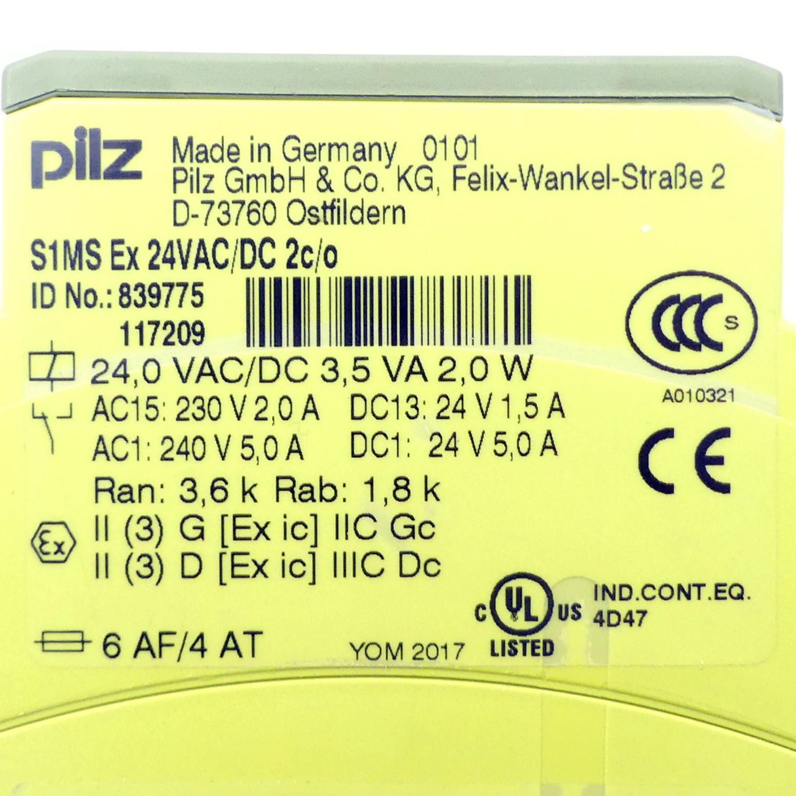 Temperature monitoring relay S1MS 