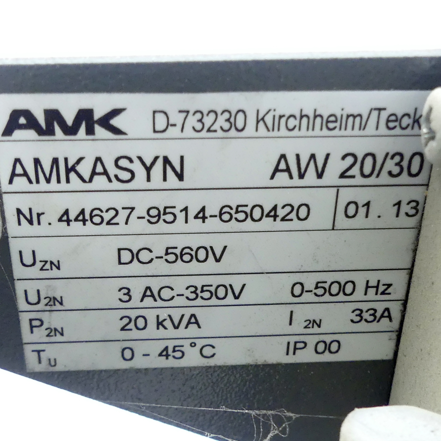 Wechselrichter AMKASYN AW 20/30 (Version 01.13) 