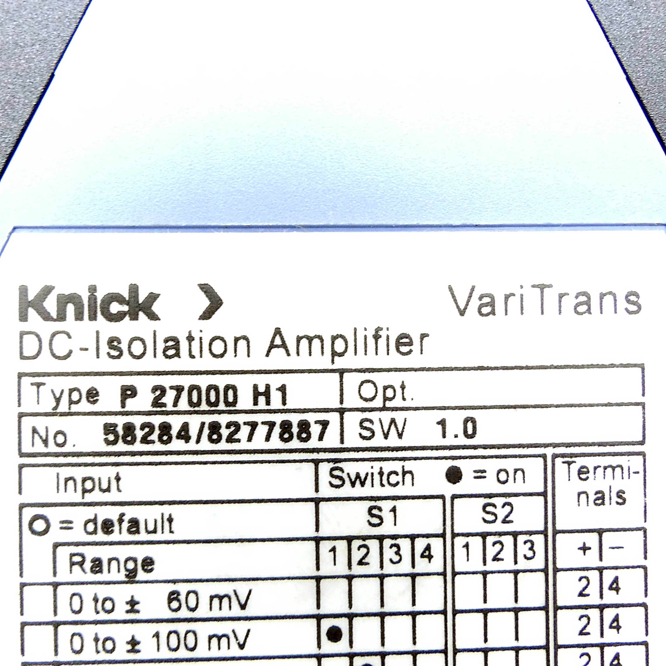 DC-Trennverstärker steckbare Schraubkl. 