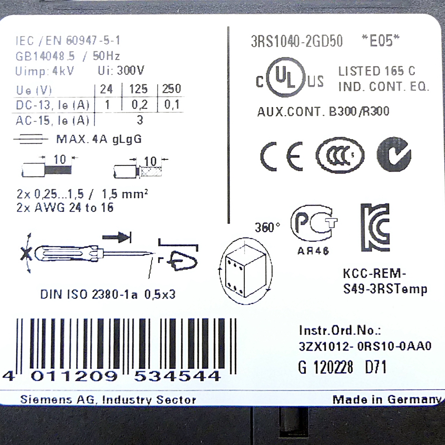 Temperature monitoring relay 