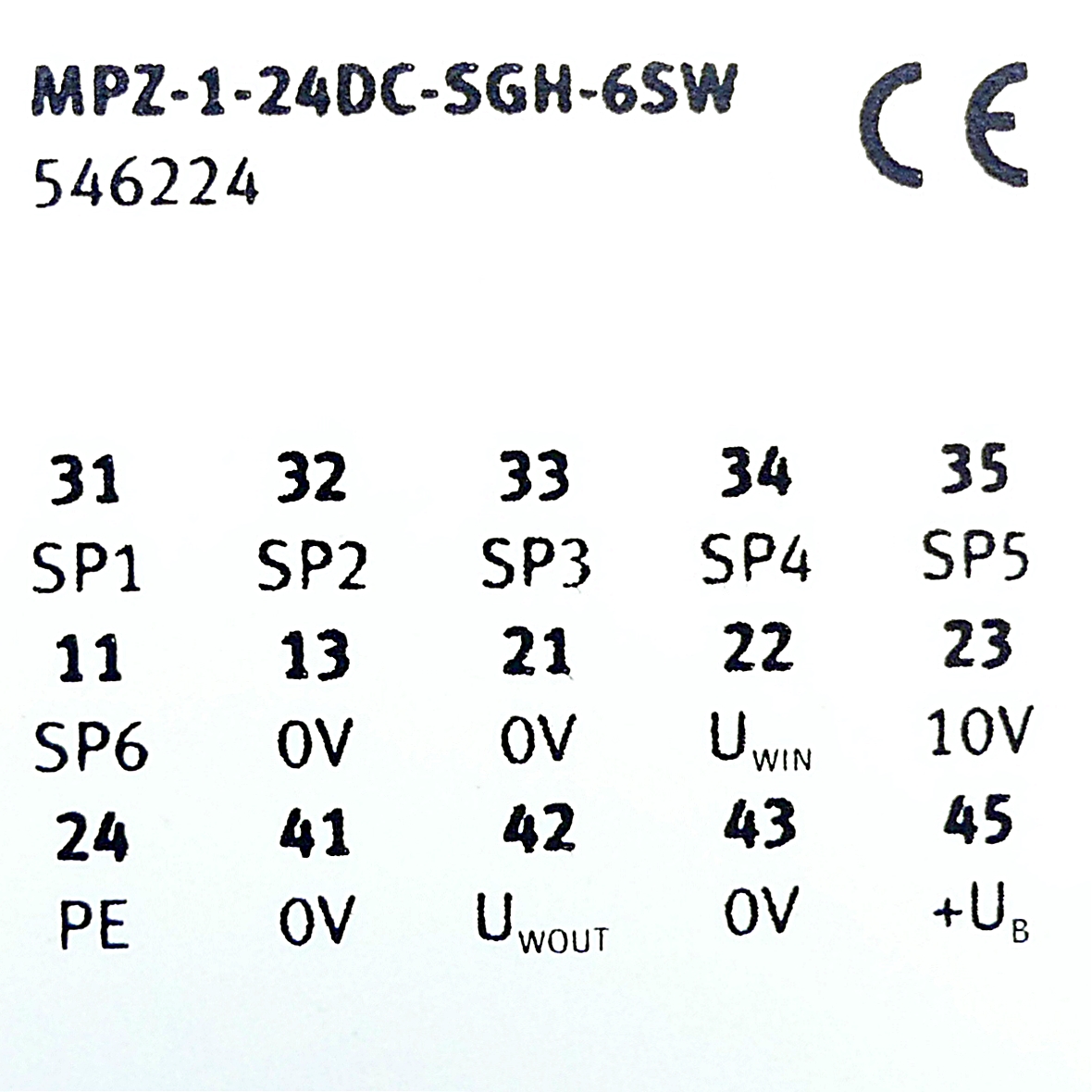 Setpoint module MPZ-1-24DC-SGH-6-SW 