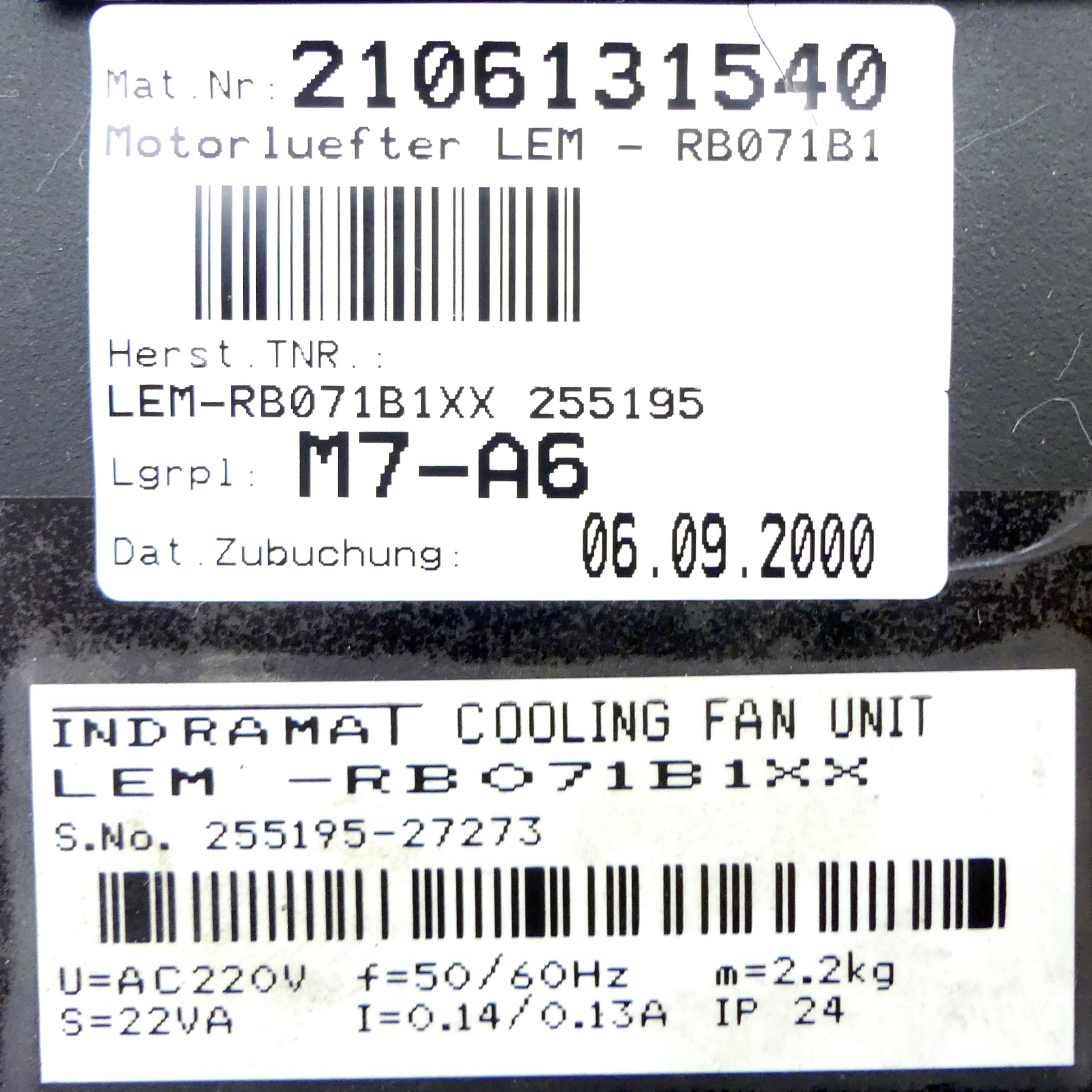 Cooling fan unit 