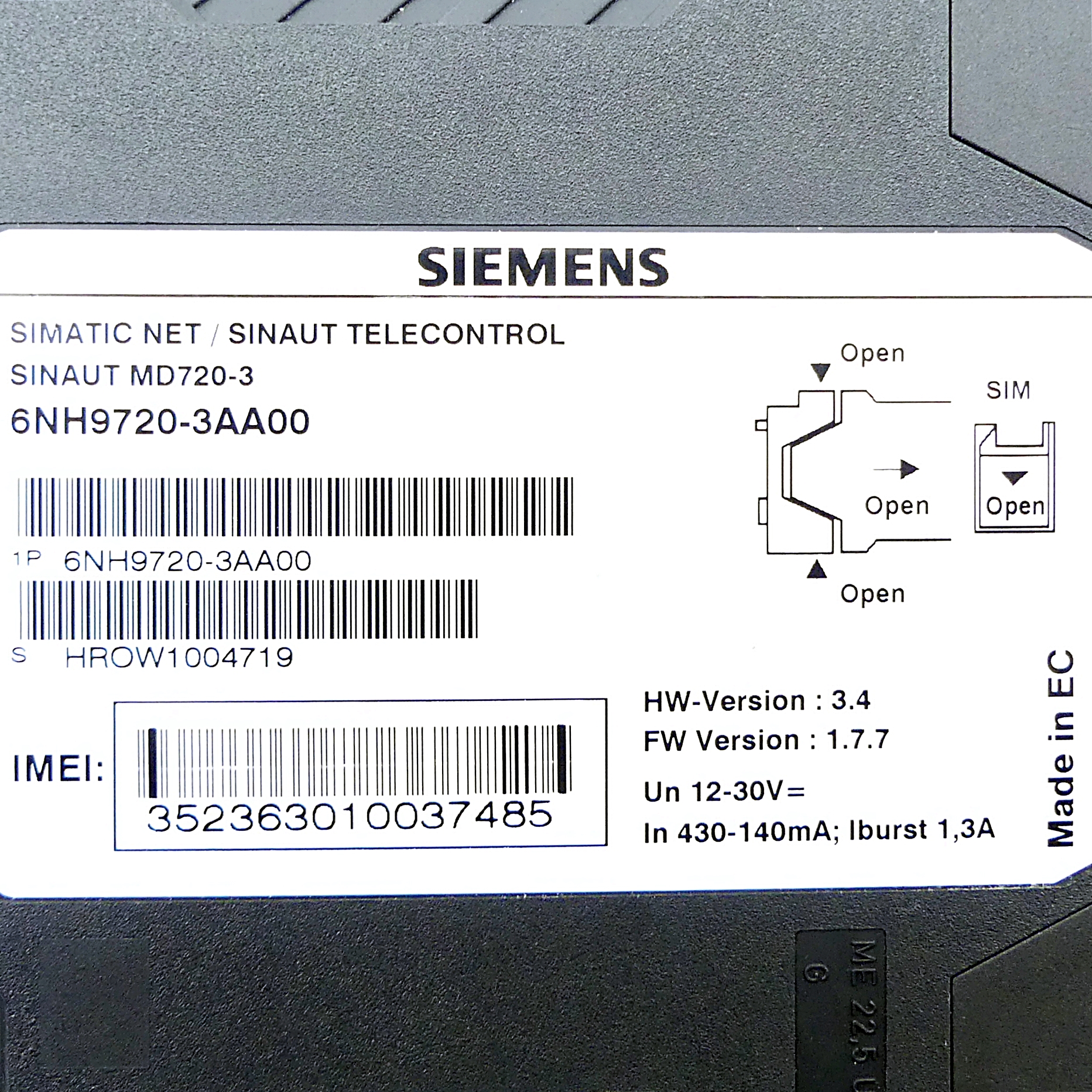 Telecontrol SINAUT MD720-3 