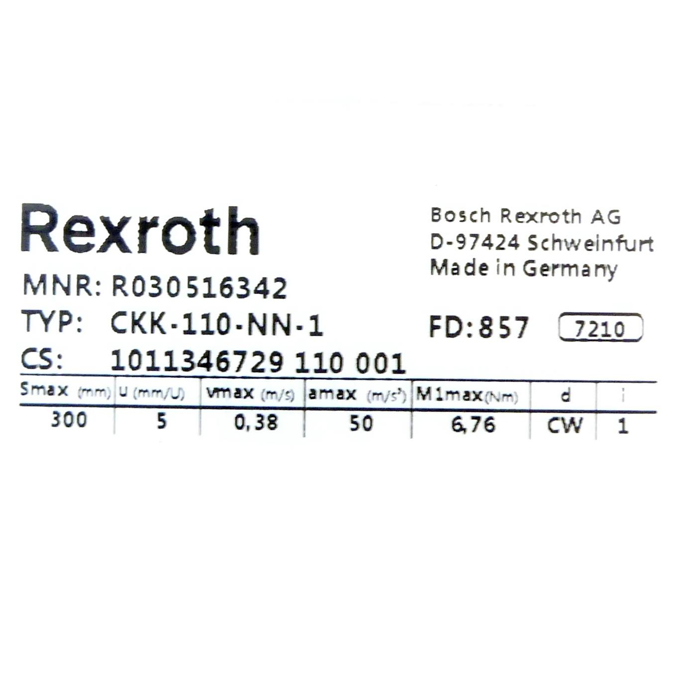 Linearmodul CKK-110-NN-1 