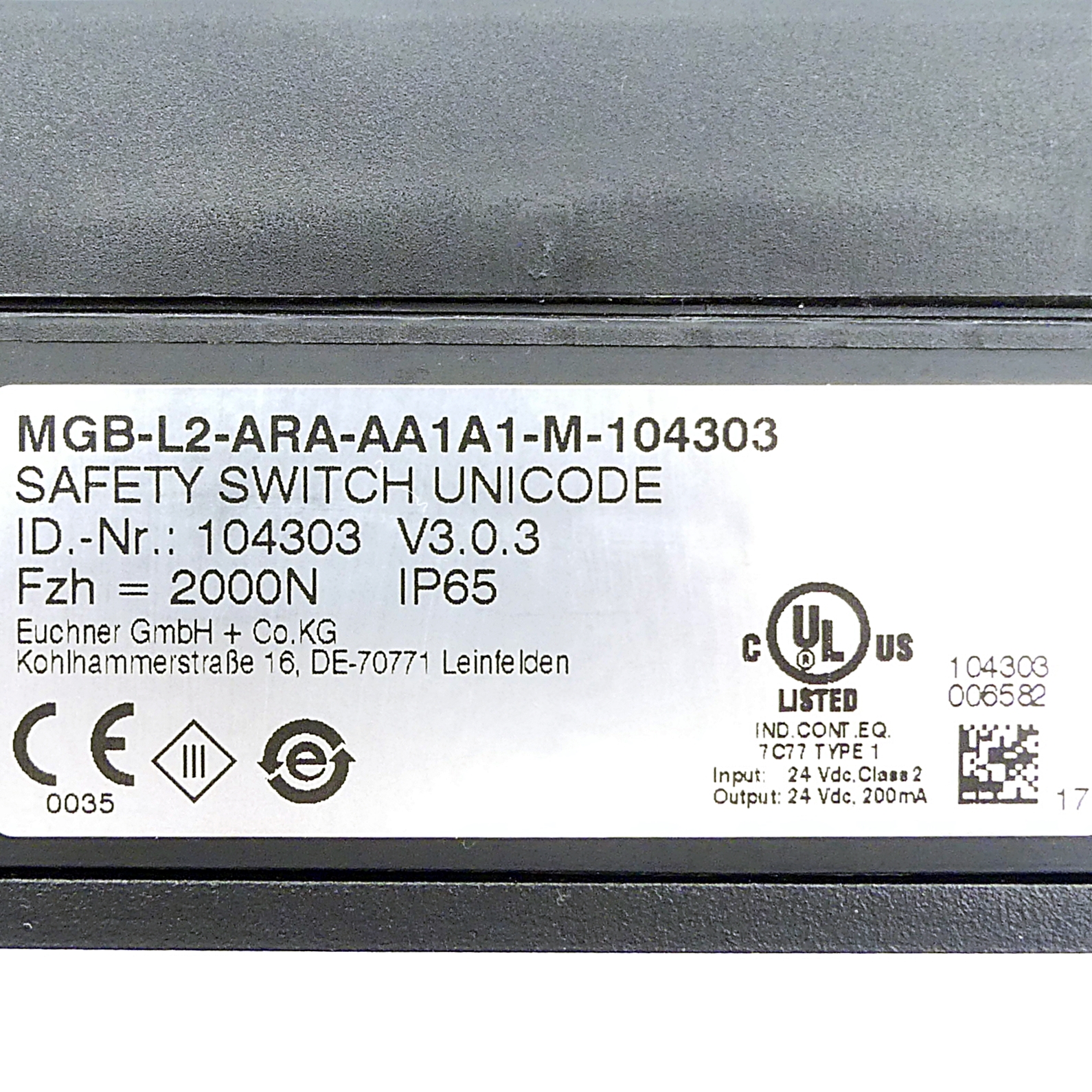 Zuhaltemodul MGB-L2-ARA-AA1A1-M-104303 