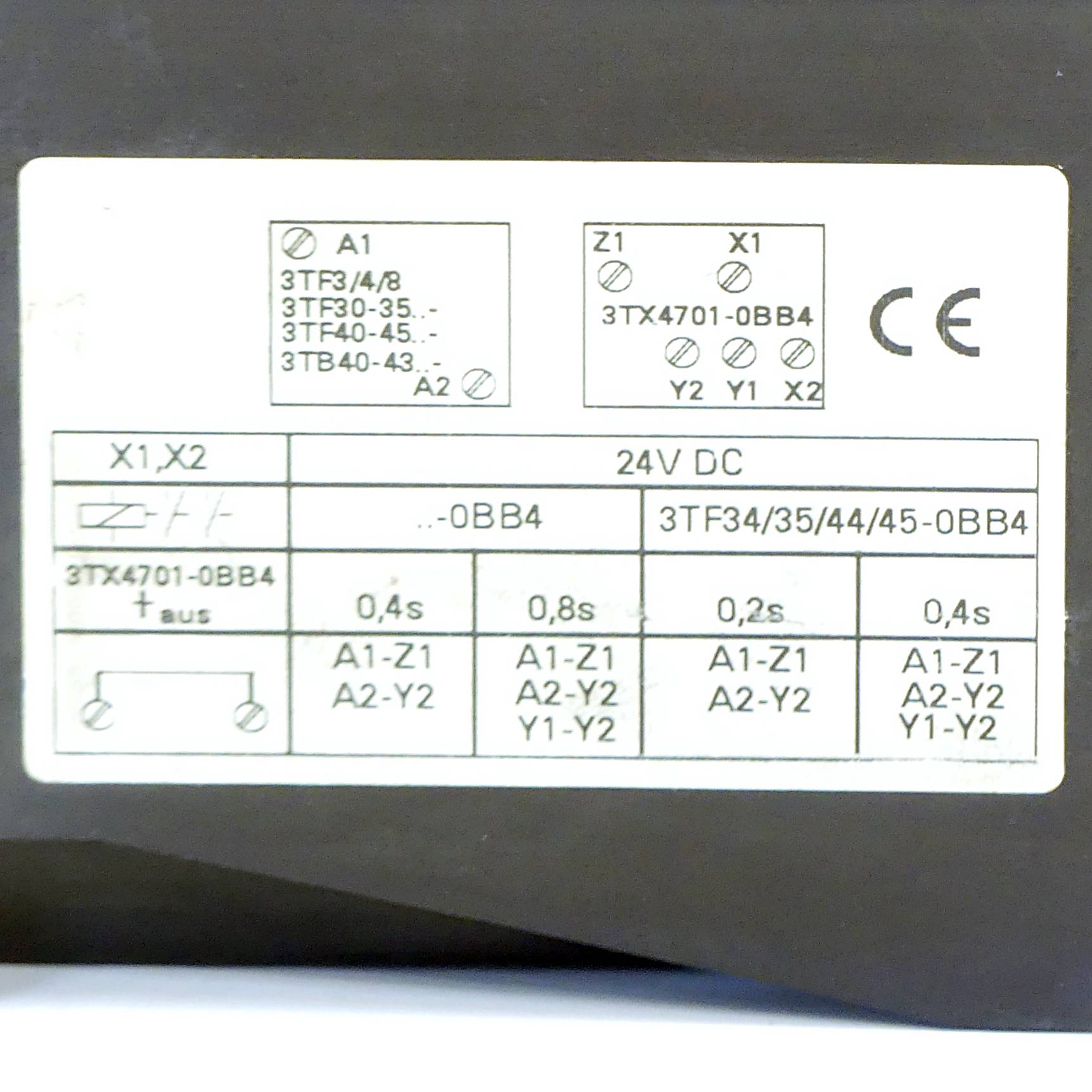 Ausschaltverzögerer 3TX4701-0BB4 