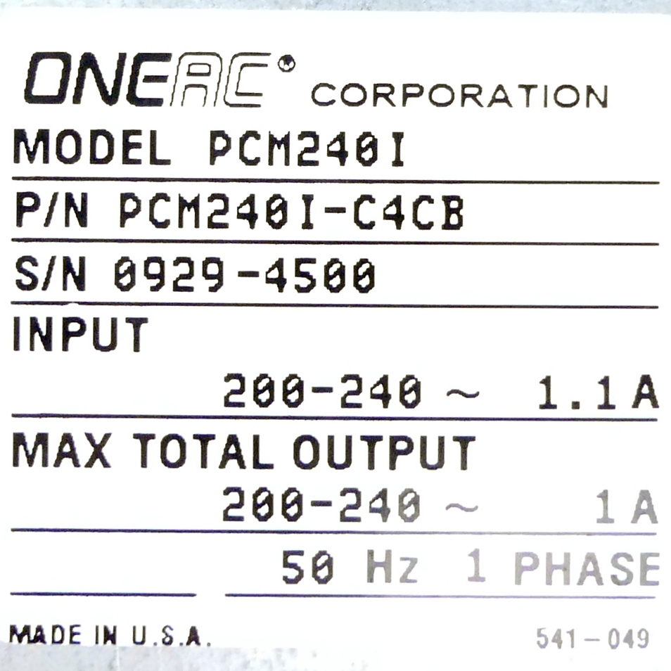 Medical-Grade Power Conditions PCM240I 