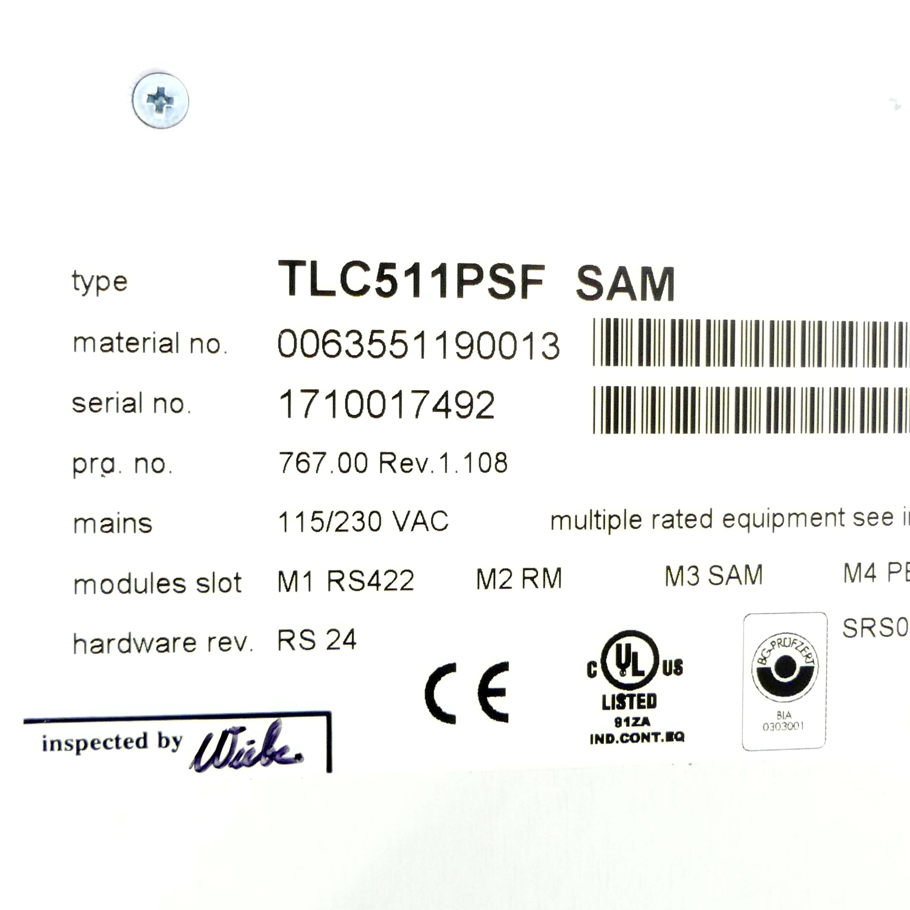 Twin Line Schrittmotorsteuerung IP54 TLC511PSF RS422/RM/SAM/PBDP/HBC 