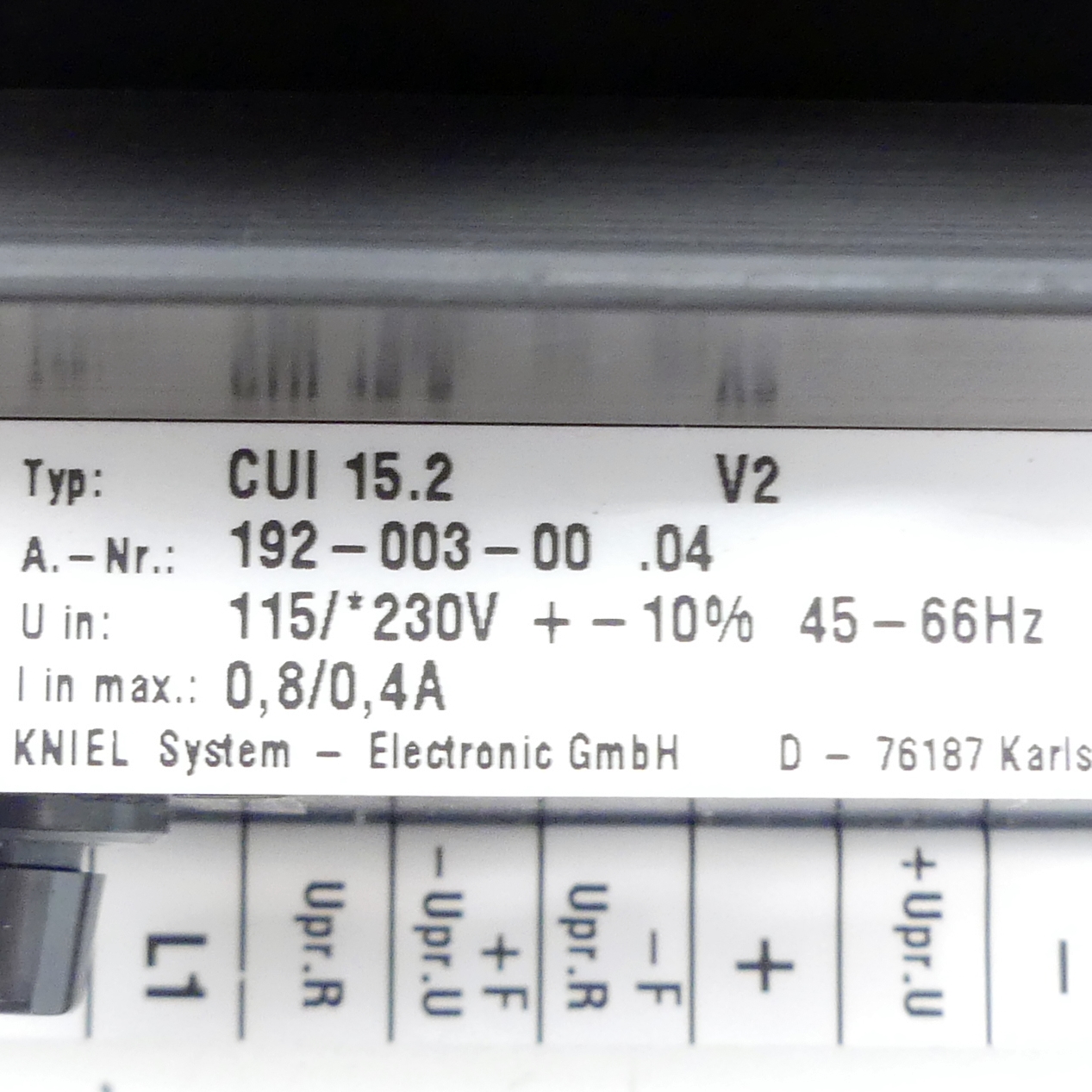 Linearregler CUI 15.2 