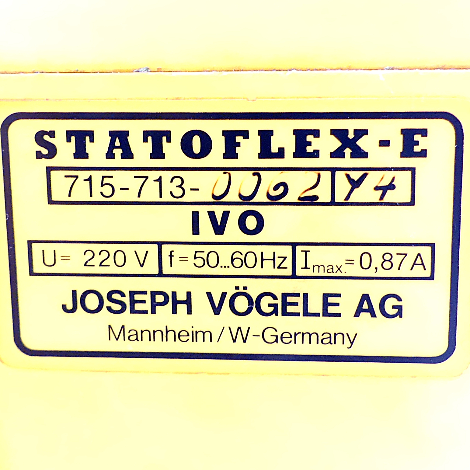 Statoflex-e Central lubrication 