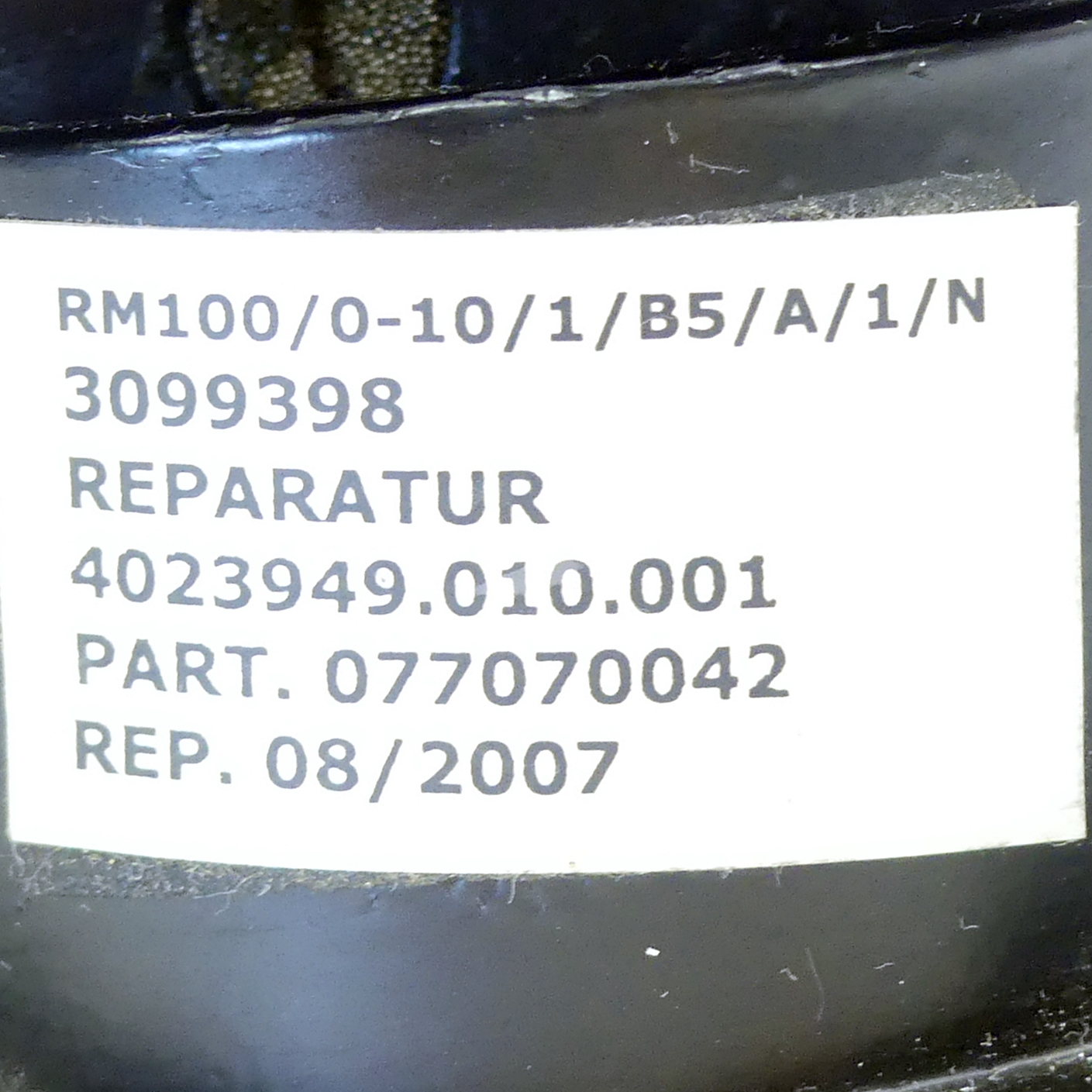 Proportionalventil RM100/0-10/1/B5/A/1/N 