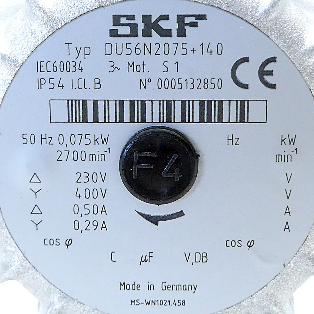 Three-phase motor DU56N2075+140 