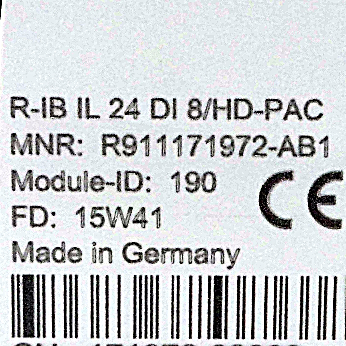 Digitale Ausgabeklemme  R-IB IL 24 DI 8/HD-PAC 