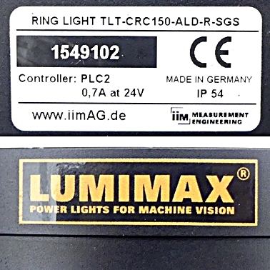 Ringlicht TLT-CRC150-ALD-R-SGS 