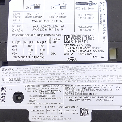 Circuit breaker 3RV2011-1BA10 