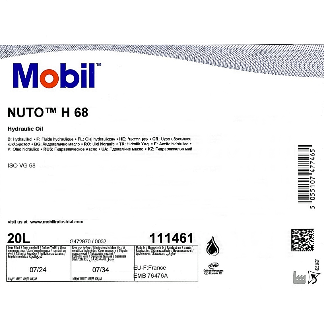 20 Liter Nuto H 68 