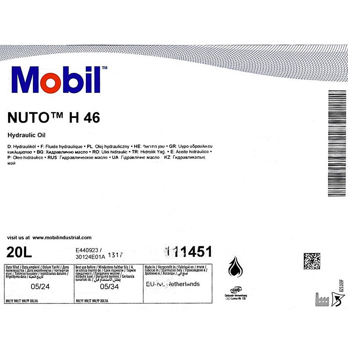 20 Liter Nuto H 46 