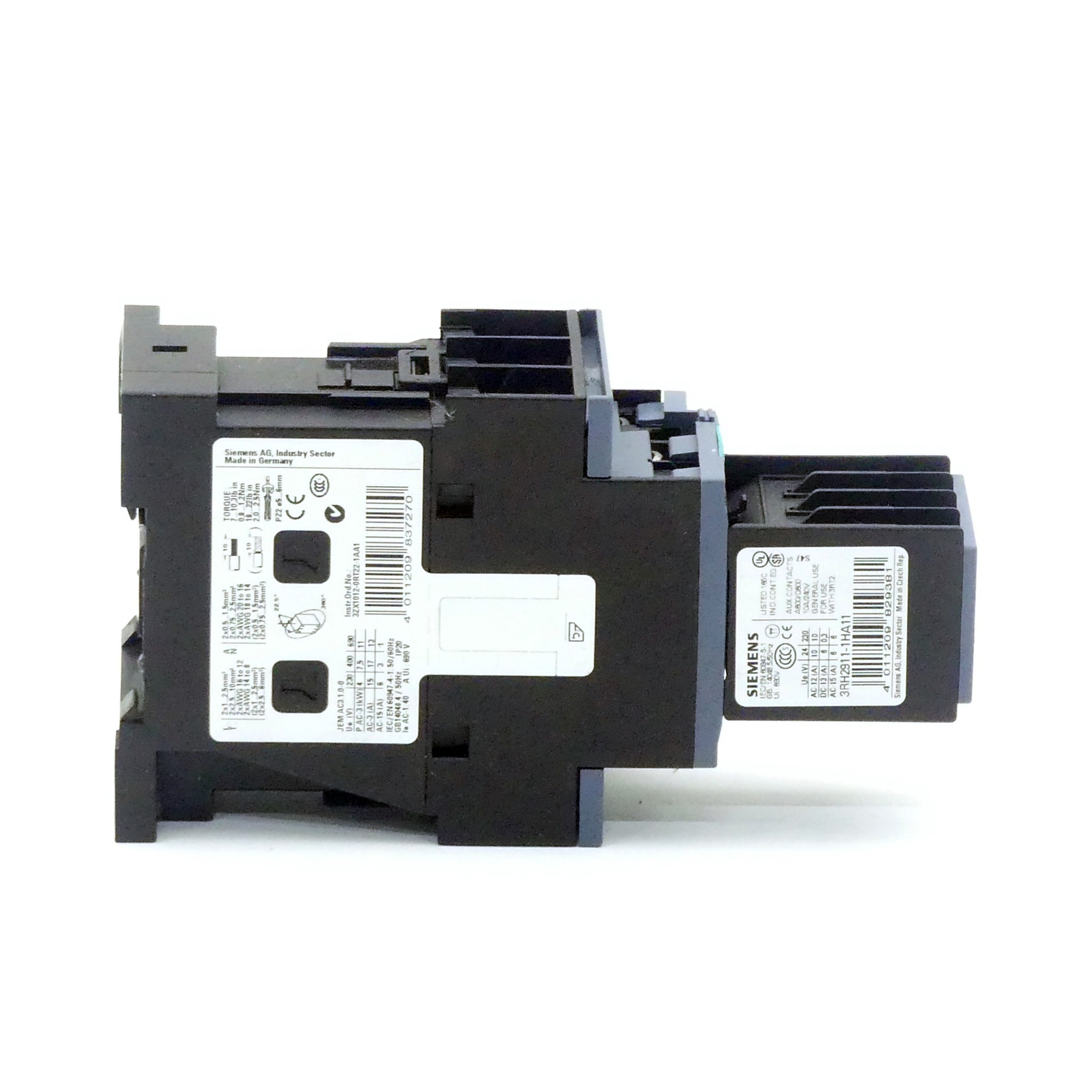 Power contactor 3RT2025-1BB44 