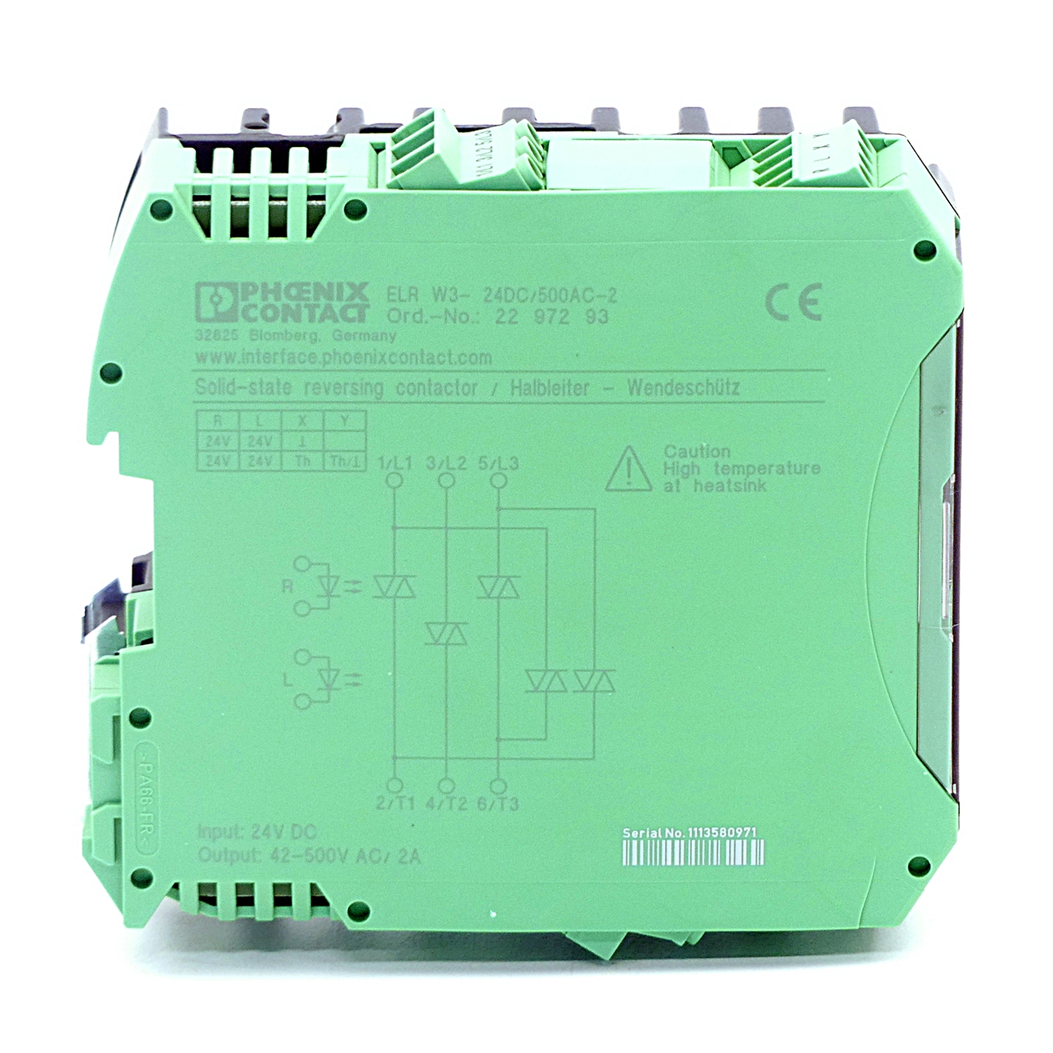 Halbleiterwendeschütz ELR W3-24DC/500AC-2 