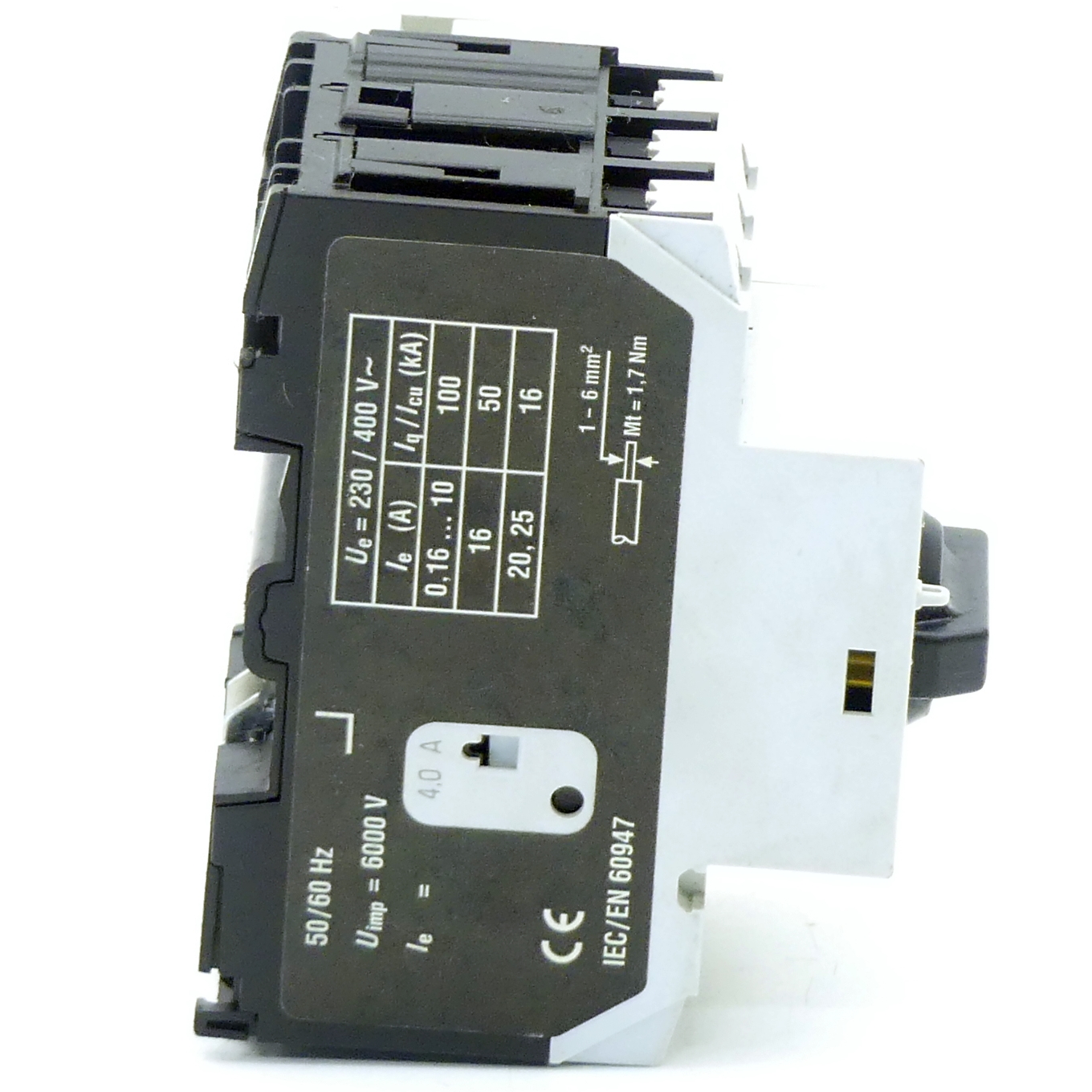 Motor circuit breaker with auxiliary contact 