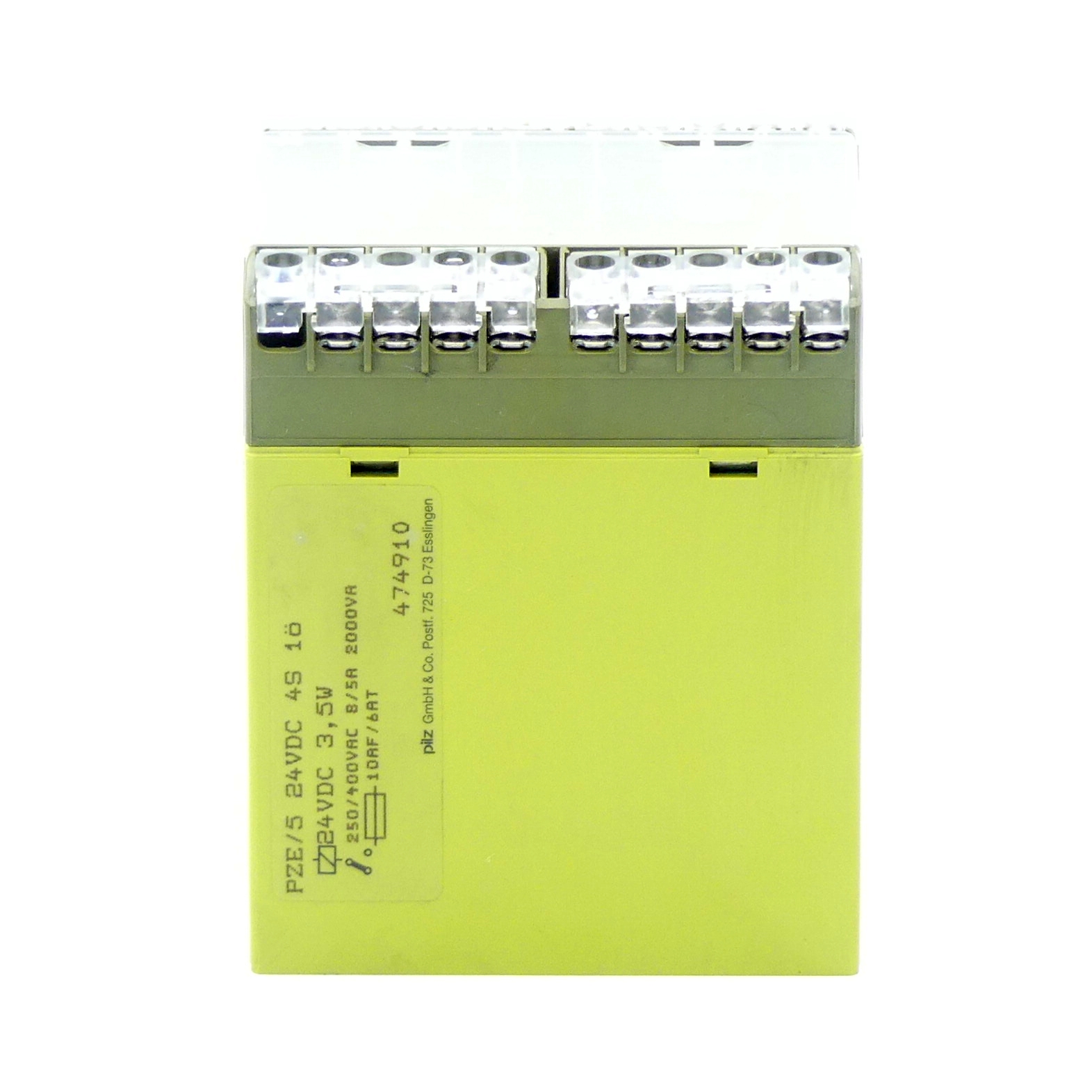 Safety relay PZE/5 24VDC 4S 1ö 