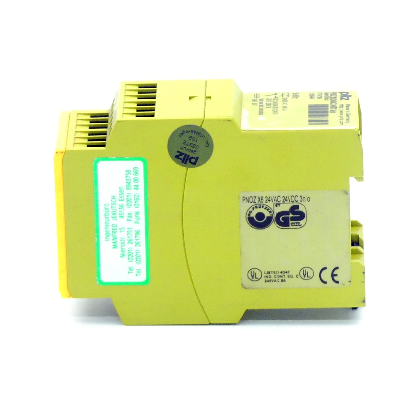 Safety relay PNOZ X6 24VAC 24VDC 3n/o 