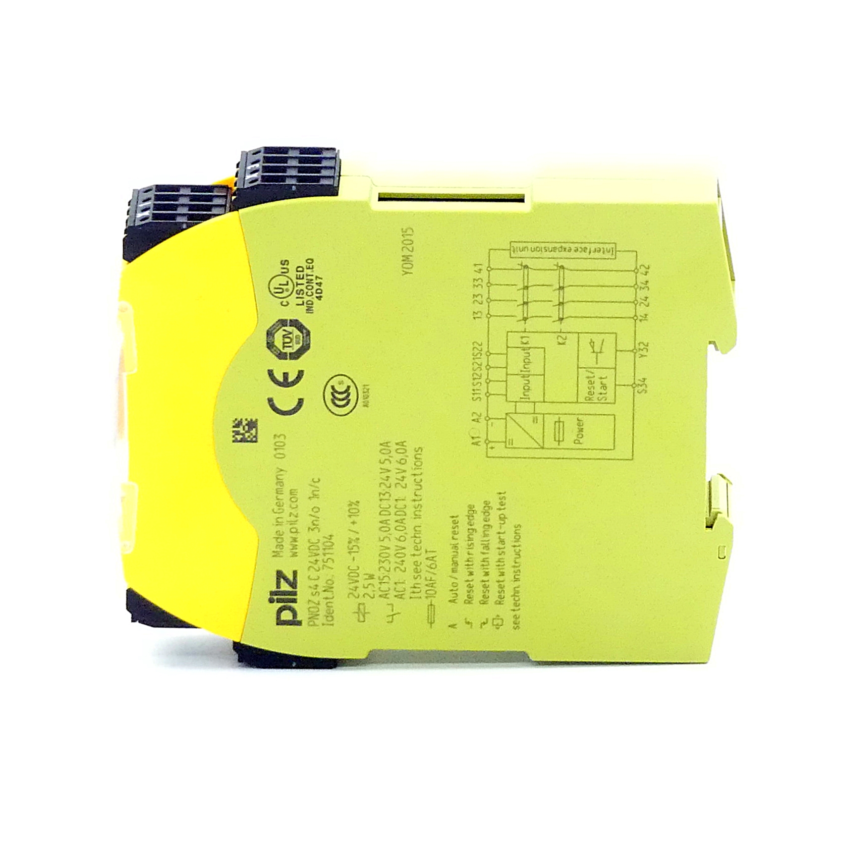 Safety relay  PNOZ s4 C 24VD 3n/o 1n/c 