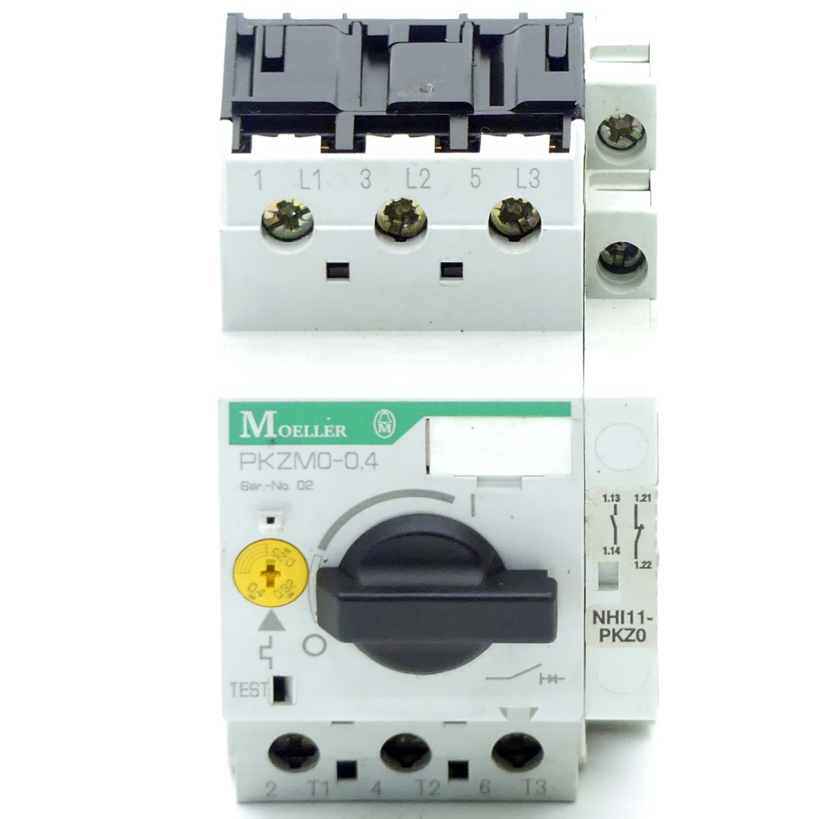 Motor circuit breaker with auxiliary contact 