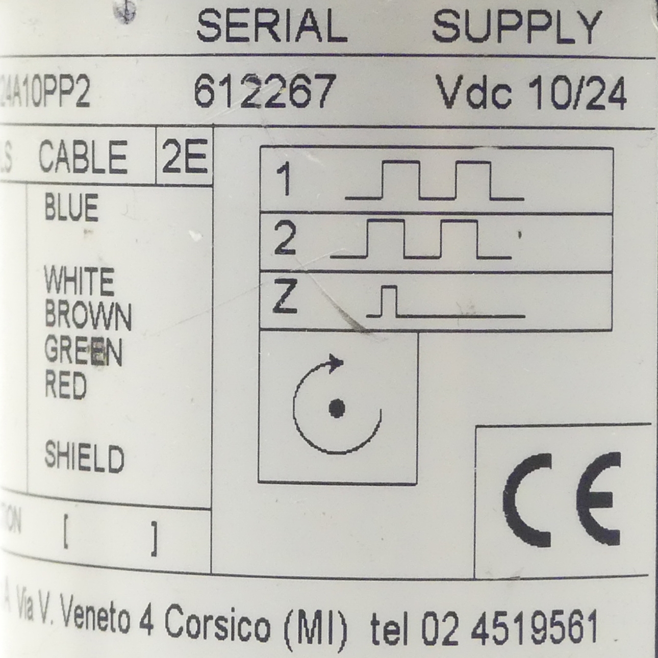 Inkremental Drehgeber (Encoder) E6201251024A10PP2 