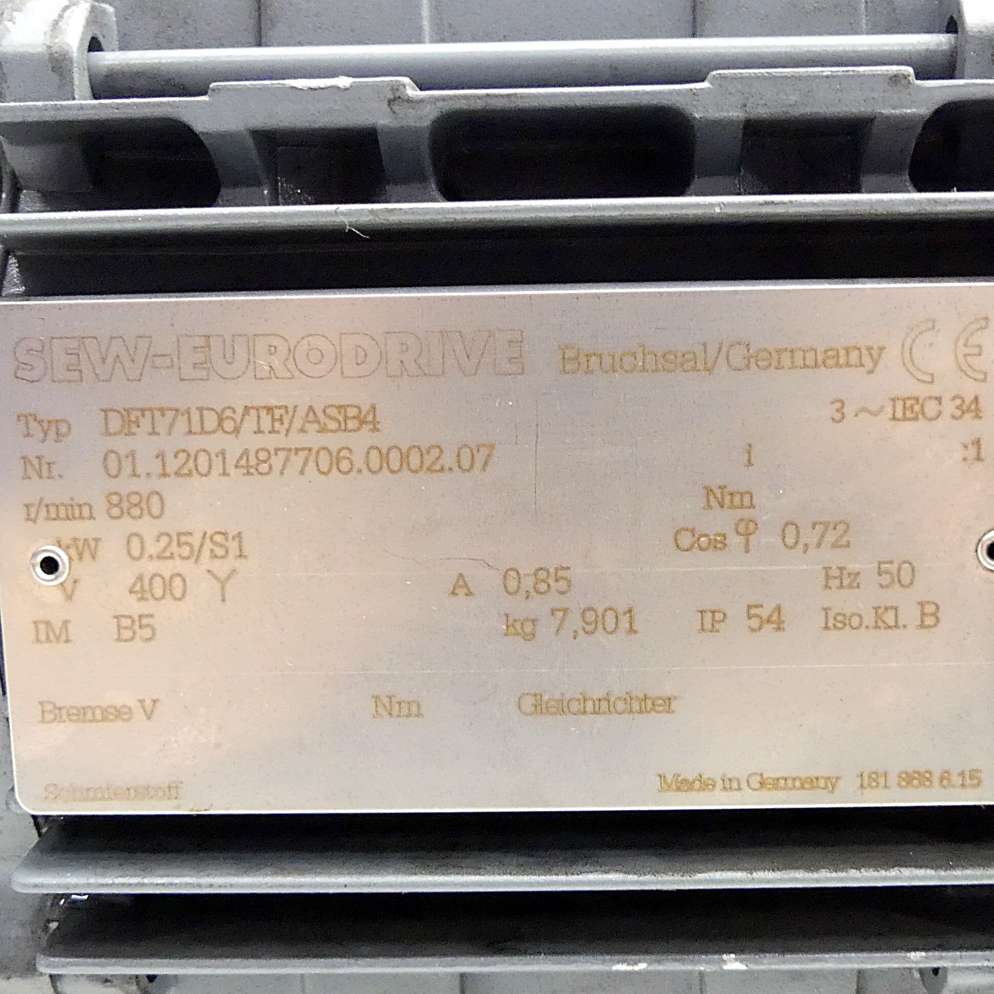 Rotary indexing table + SEW motor 