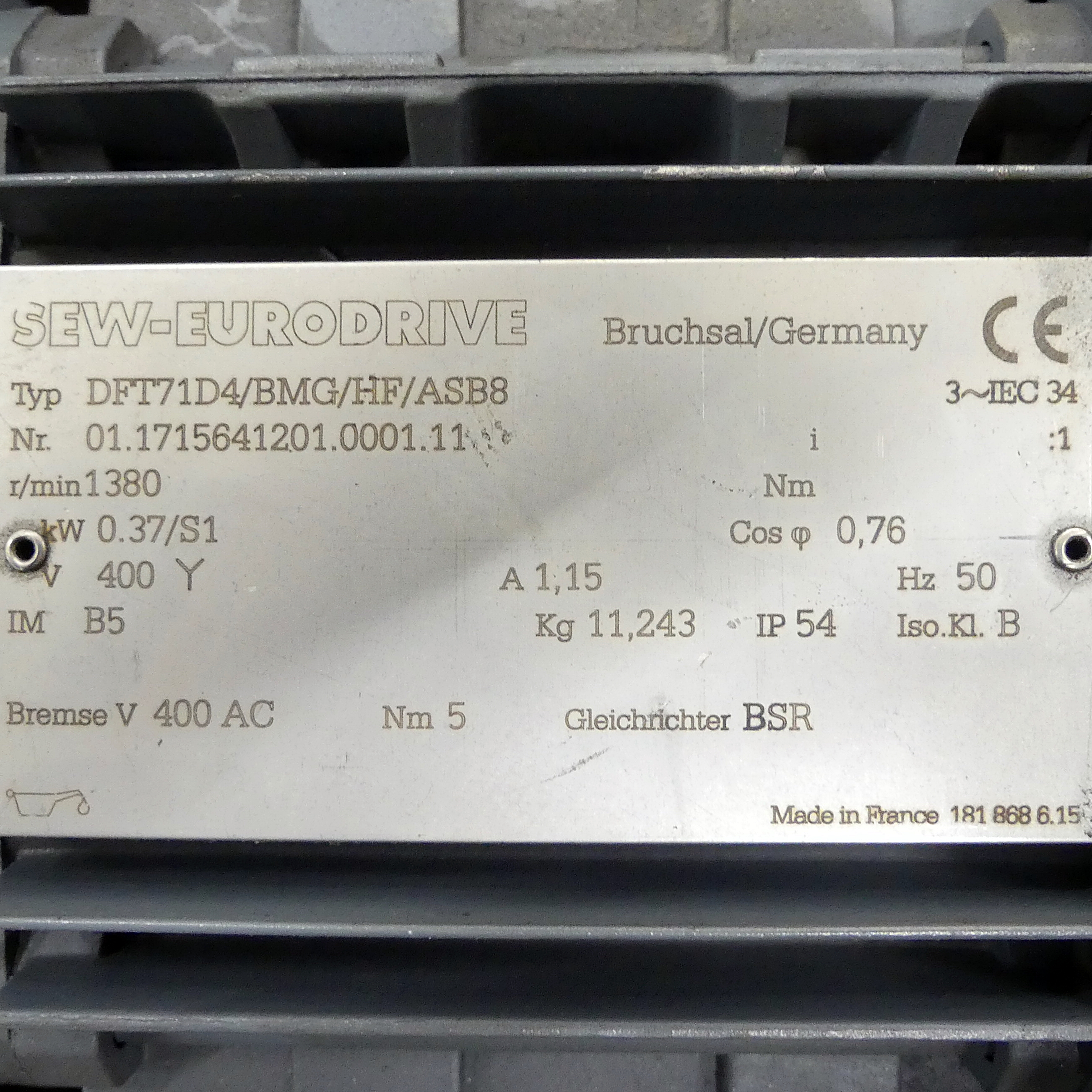 Rotary indexing table + SEW motor 