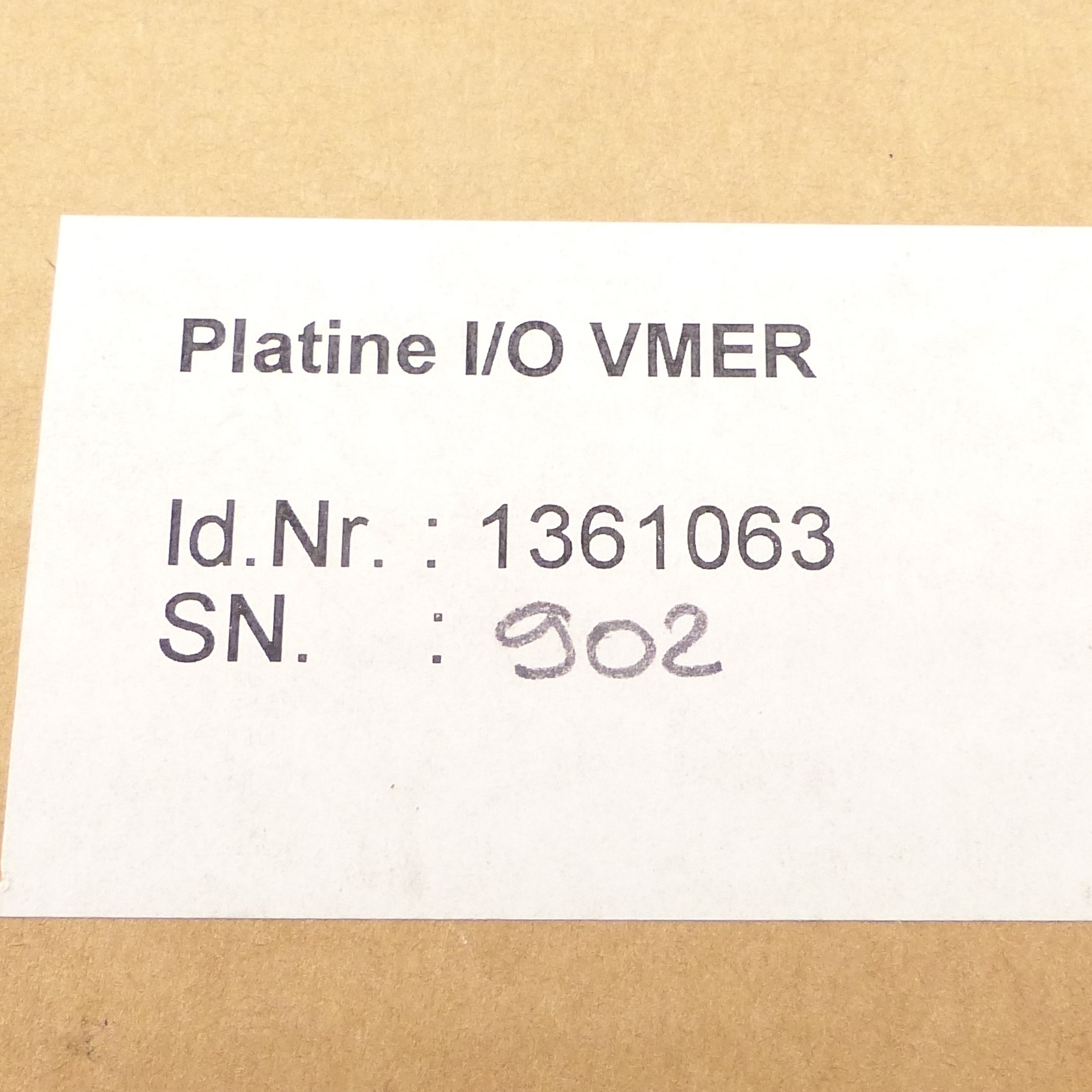 Circuit Board I/O VMER 1361063 