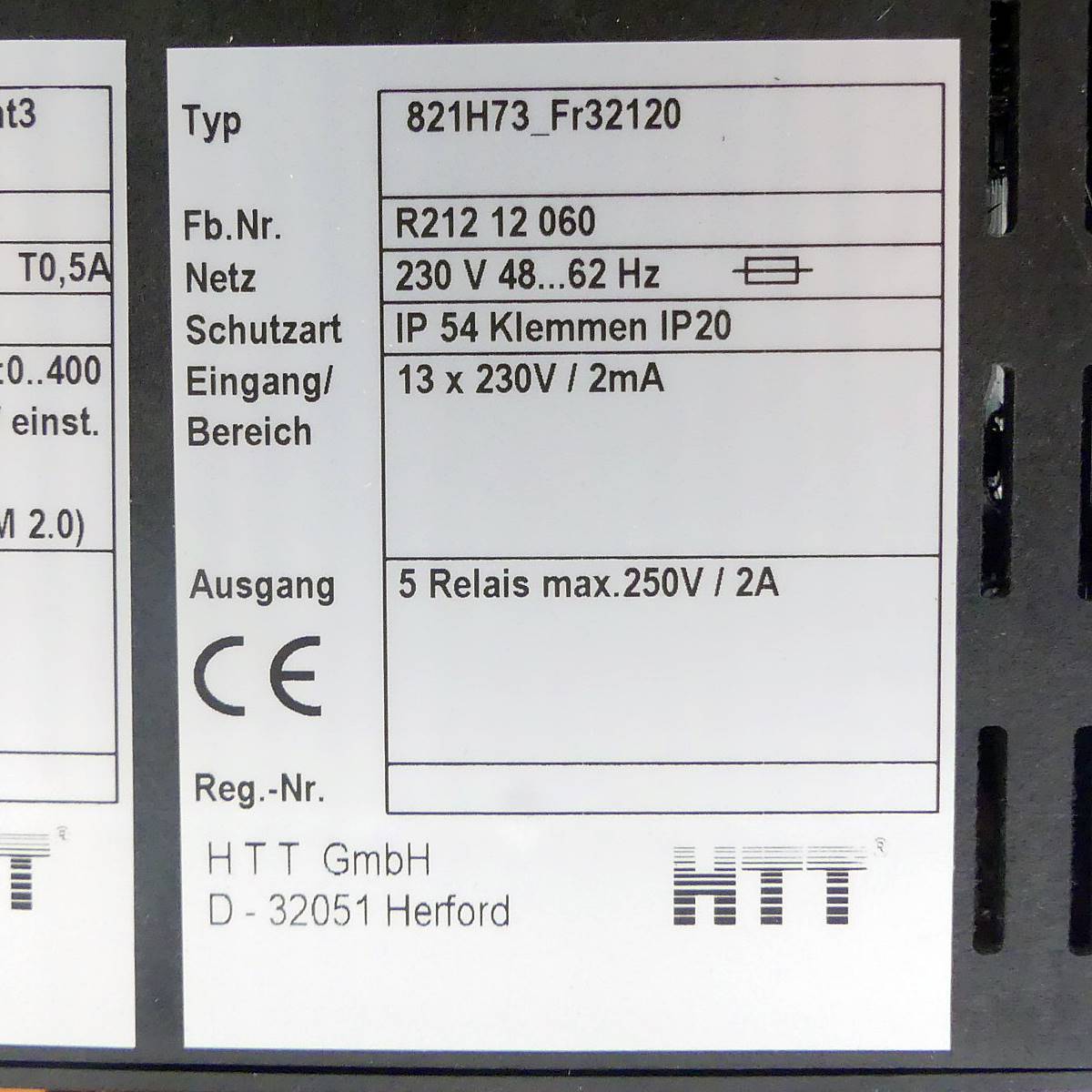 Industrial control 821H73_Fr3210 