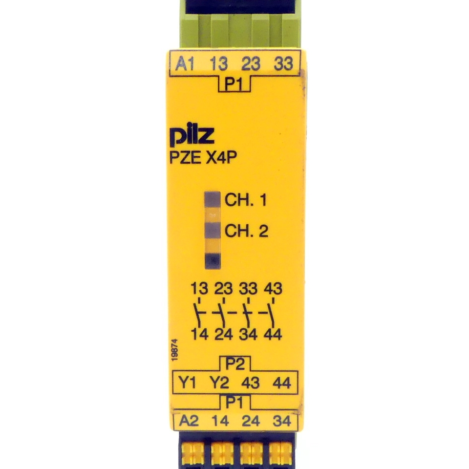 Kontakterweiterungsblock PZE X4P C 24VDC 4n/o 