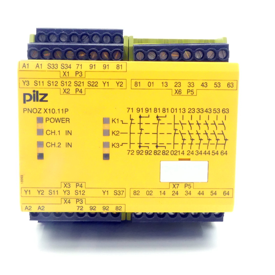 safety relay PNOZ X10.11P 24VDC 6n/o 4n/c 6LED 