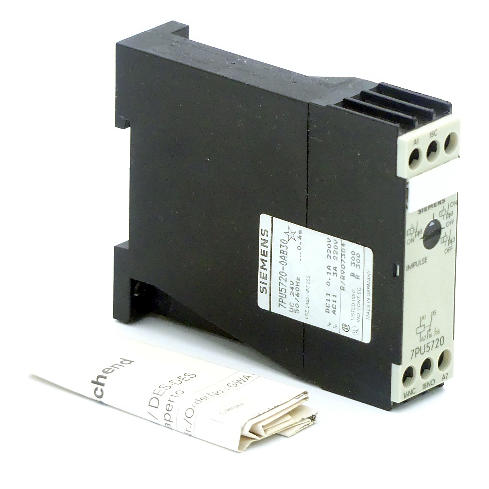 Timing relay 7PU5720-0AB30 